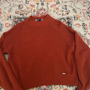 Hollister orange sweater in XXS